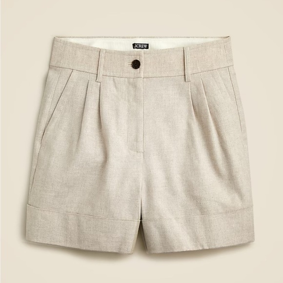 J. Crew Remi short in stretch linen blend Womens Size 12 New Without Tag shorts - Picture 1 of 8